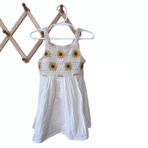 Zara Sunflower Crochet Dress 18/24